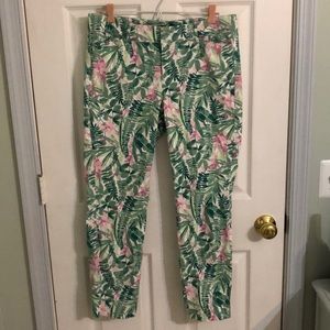 Floral chino pants